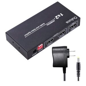 Oiuoia 1x2 HDMI Video Splitter with Adapter